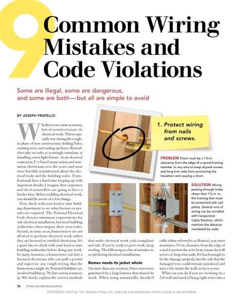 how much romex to leave hanging out of electrical box|9 Common Wiring Mistakes and Code Violations .